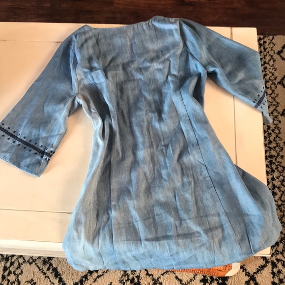 Umgee chambray tunic dress - Picture 4 of 5